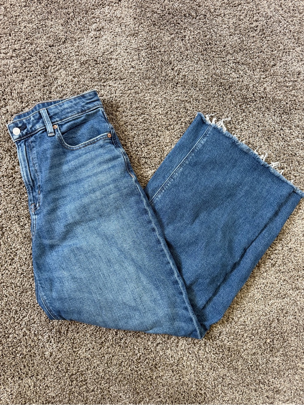 American Eagle Dreamy Drape High Waisted Wide Leg Jean